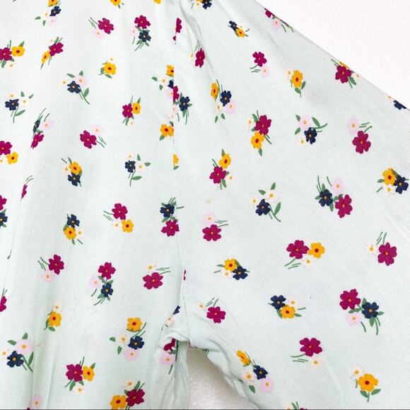 ASOS Fluted Long Sleeve Ruffle Hem Mini Dress Size 14 - Picture 14 of 16